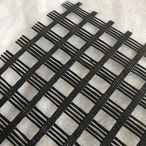 Geogrid de fibra de vidro de construção rodoviária